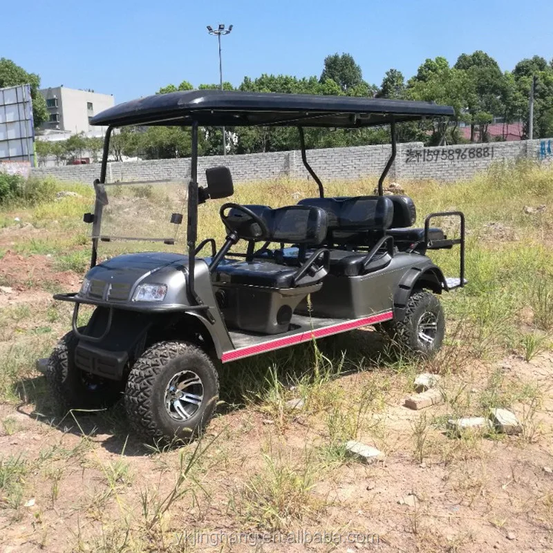 Custom cheap Gas or electric powered 6 passenger golf cart for sale