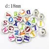 Latest arrival printed paper covering epoxy letter button for decoration