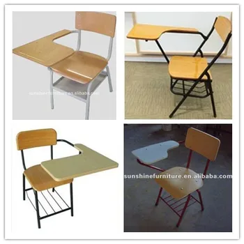 School Furniture School Desk With Writing Tablet School Desk With