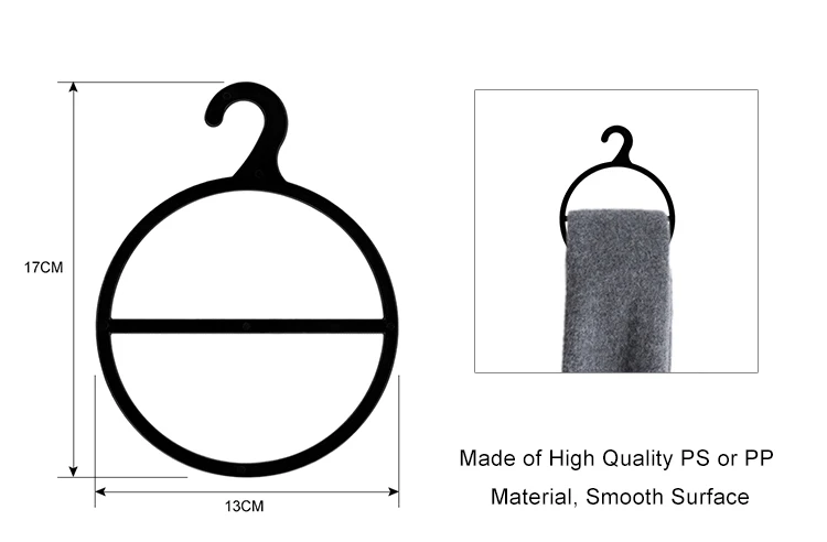 Wholesale Round Plastic Scarf Hanger Display Ring