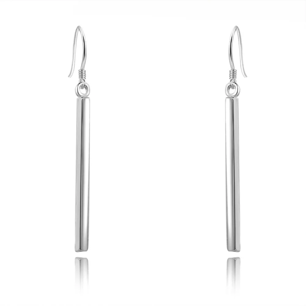

Young Girls Design Earrings Long Tassels Shape 925 Sterling Silver Earrings