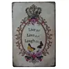 Live Love Laugh Decor Metal Nostalgia Tin Poster Pin up Girl Cafe Bar Home Wall Garage Christmas Vintage Art Custom