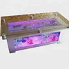 Aquarium furniture fish tank coffee table colorful LED glass water aquarium