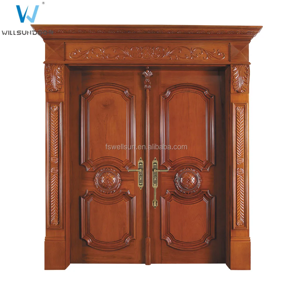 Classical Front Main Double Door Design Kerala Door Buy Front