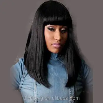 bob style wigs with bangs