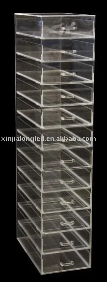 See Through Stackable Clear Acrylic Drawer Acrylic Organizer