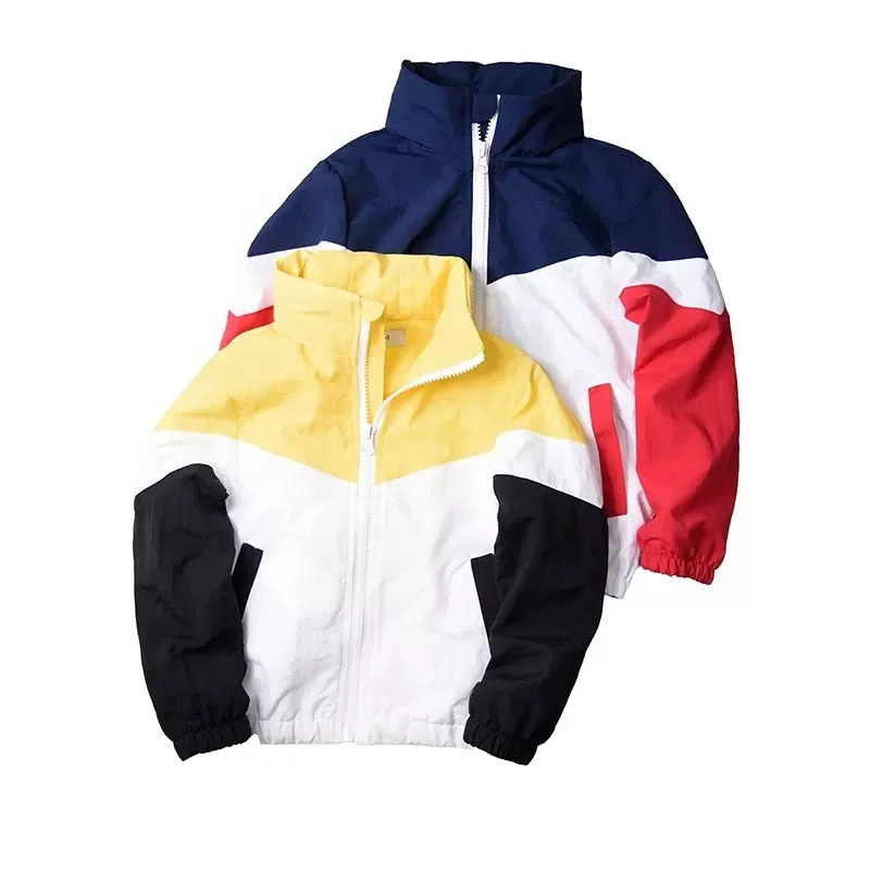 

Wholesale Custom Mesh Sports Zipper Public Light Coats With Hood For kids Boy Spring Jacket