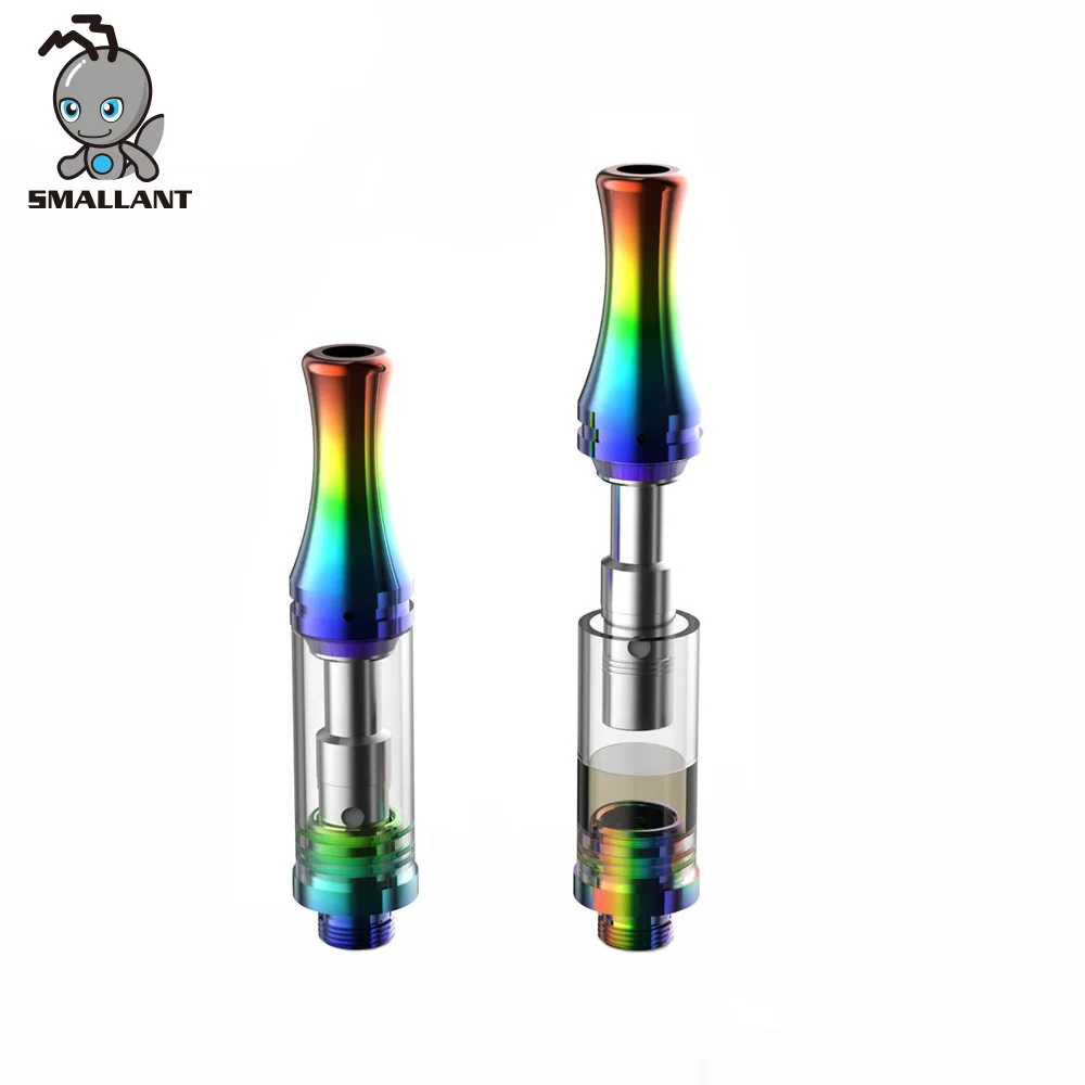 

2018 top fast delivery bulk e cigarette vape oil cartridge colored rainbow smoke, N/a