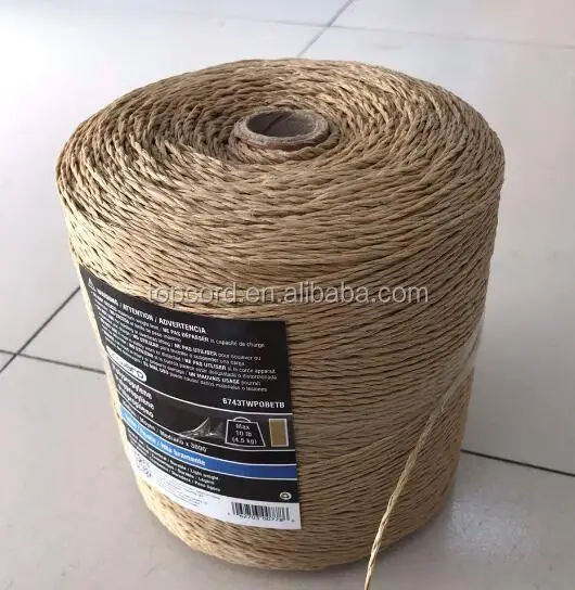 Polypropylene Split Film Twisted Twine In Hemp Color Baler Twine Buy