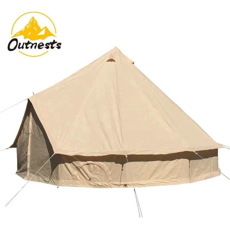 

4m 5m waterproof and mildew proof bell tent with 4 window, Beige