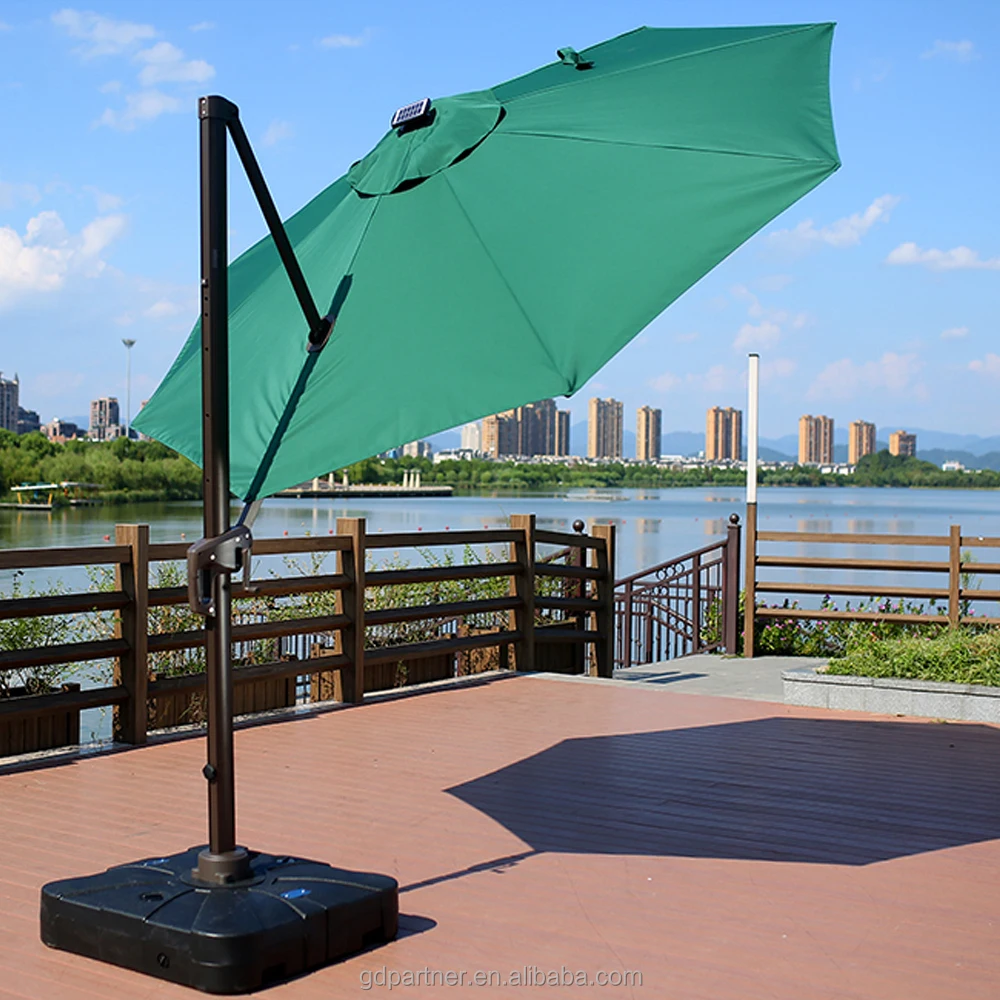 Sunmer 2 5m Round Garden Parasol Sun Shade Patio Outdoor Umbrella Canopy Crank Tilt Mechanism Ivory Parasols Canopies Shade Parasols
