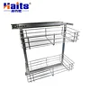 Fruit Basket 2 Tier Sliding Cabinet Organizer Drawer Tray Kitchen Basket Pull Out Basket