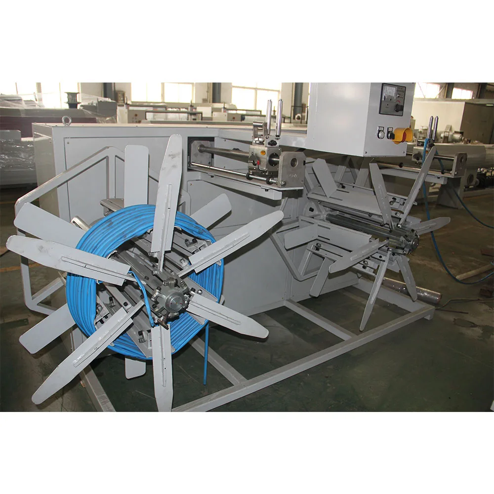 
Single station pe corrugated pipe winder 