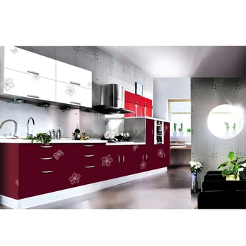 Modern Open Style Kitchen Cabinet Acrylic Doors Design Weight Of
