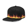 Fashion korean idols flame hip hop caps fans team snapback hat custom printed brims snapback