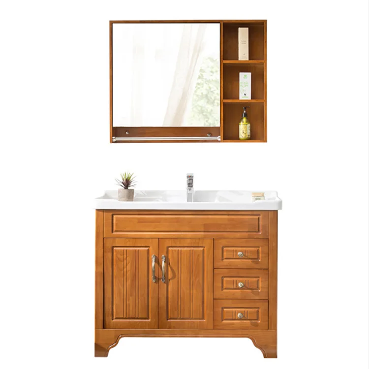 Classic Solid Wood Bathroom Furniture Vanity Cabinets Bathroom
