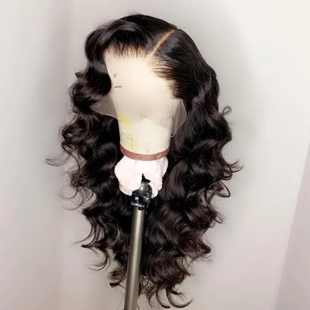 

Charming Big Body Wave Grade 10A Human Virgin Hair Bleached Knots Full Lace Wig With Natural Hairline