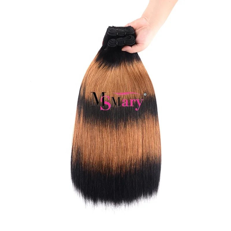 

Top Quality Unprocessed 5 Tone Color Fumi hair Extensions Straight 100% Remy Virgin Indian Human Hair Weave, Natural color #1b