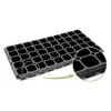 Professional seed PP / PVC material deep cells plastic rice tray vegetable seedling trays