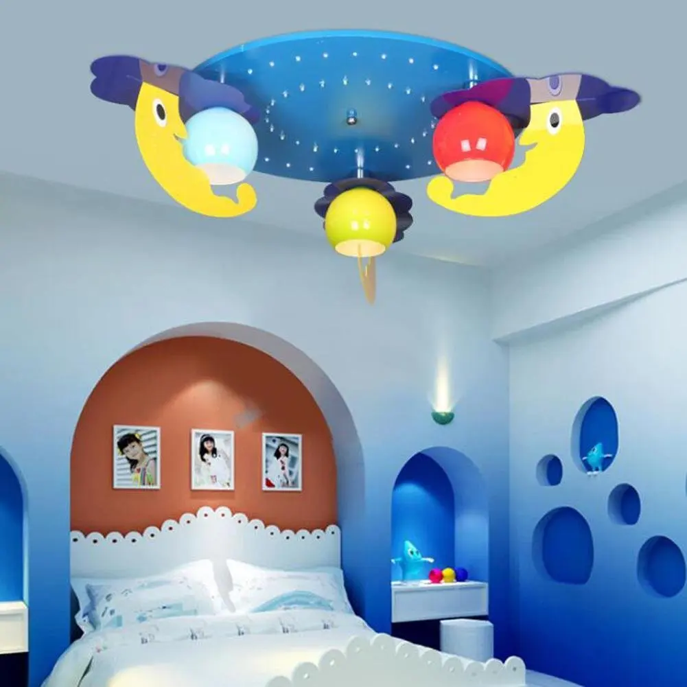 Wei-d Creative Led Children'S Room Pendant Lamp Bedroom Lamp Kindergarten Chandelier , as picture