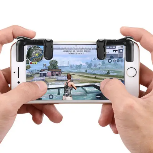 

L1R1 fire button trigger pubg mobile controller button, Black clear