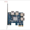 pcie 1 to 4 pci express 1x slots 16x riser card usb3.0