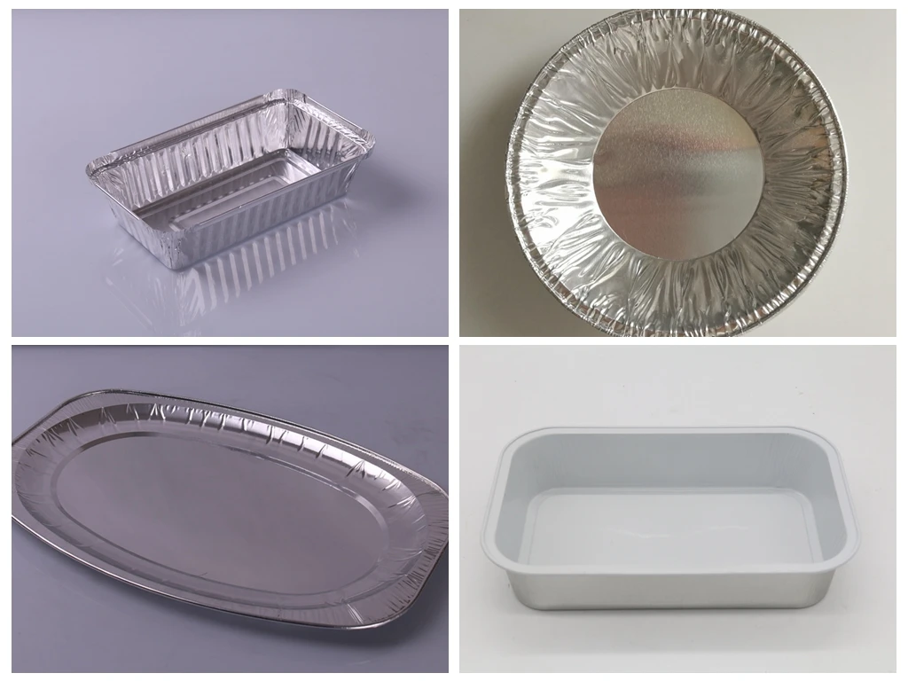 disposable aluminum foil compartment food container
