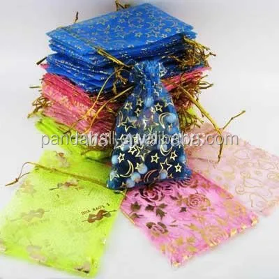 

Mixed Color Gift Supplies Organza Bags, 200pcs/pack Wholesale, Multicolor