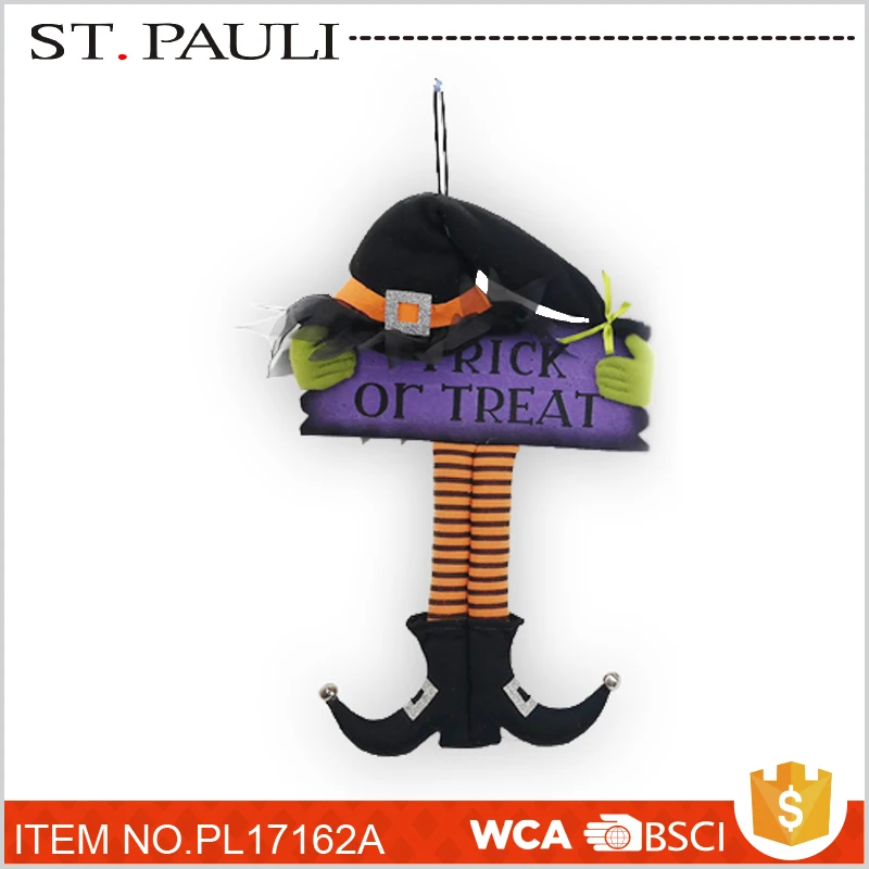 
felt witch sign wall ornament halloween party supplies wholesale china for promotion 