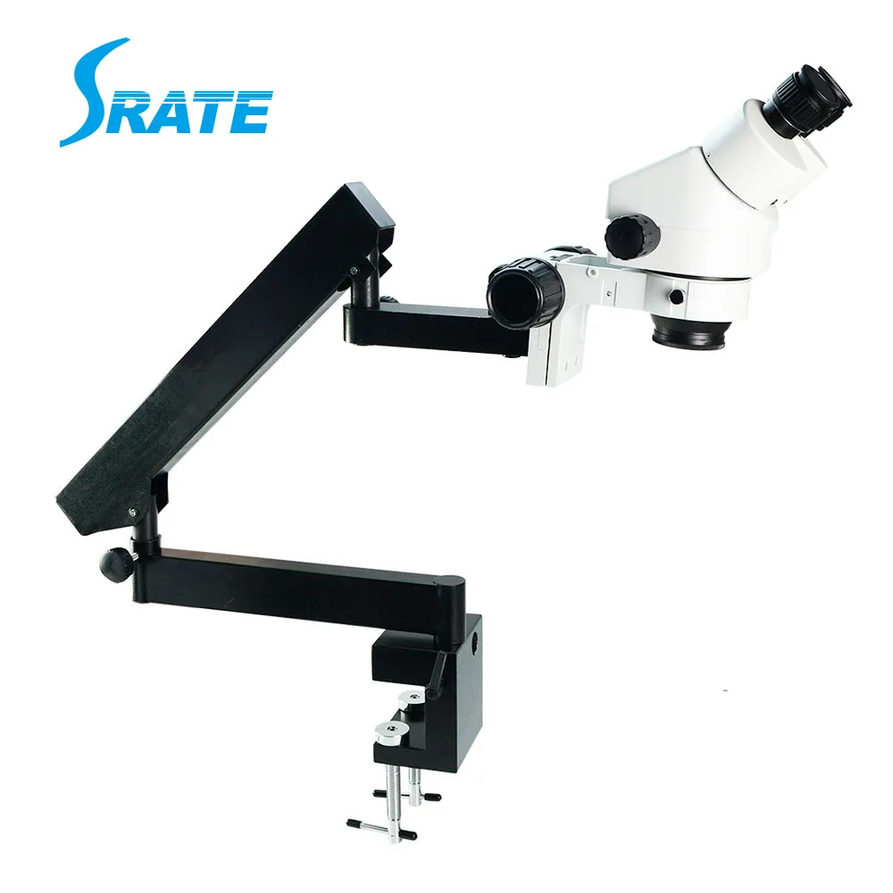 3.5x90x Dental Microscope Stereo Microscope Zoom With Flex Arm For