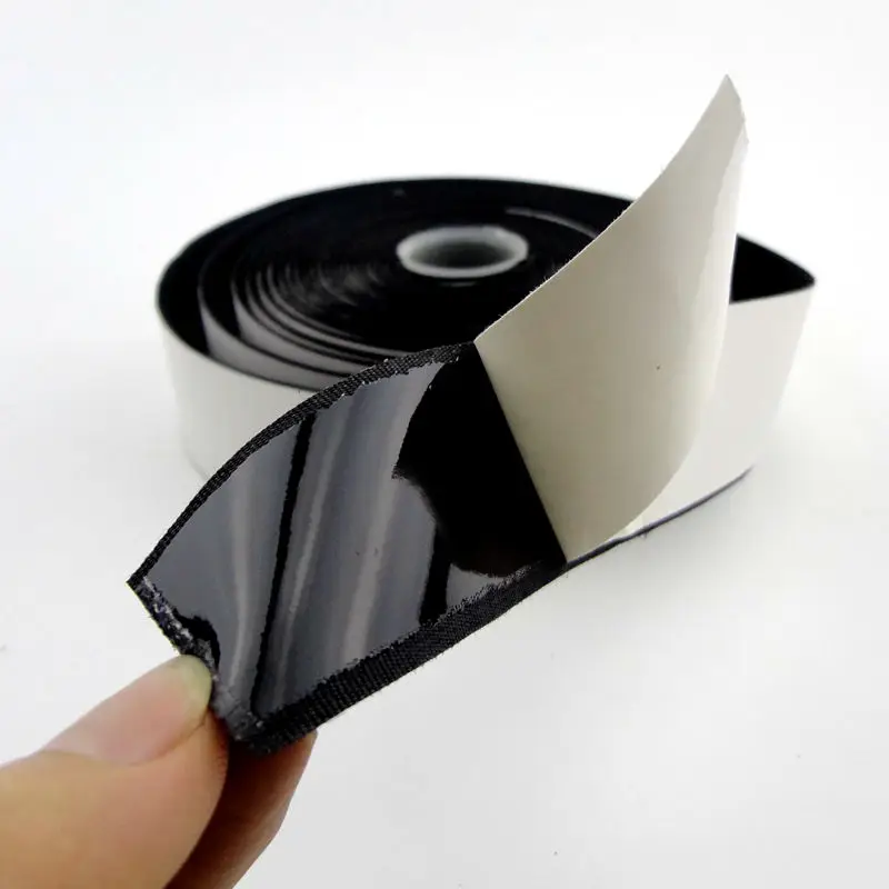 Hook And Loop Self Adhesive Tape Black 20mm Hook Loop Fastener Roll