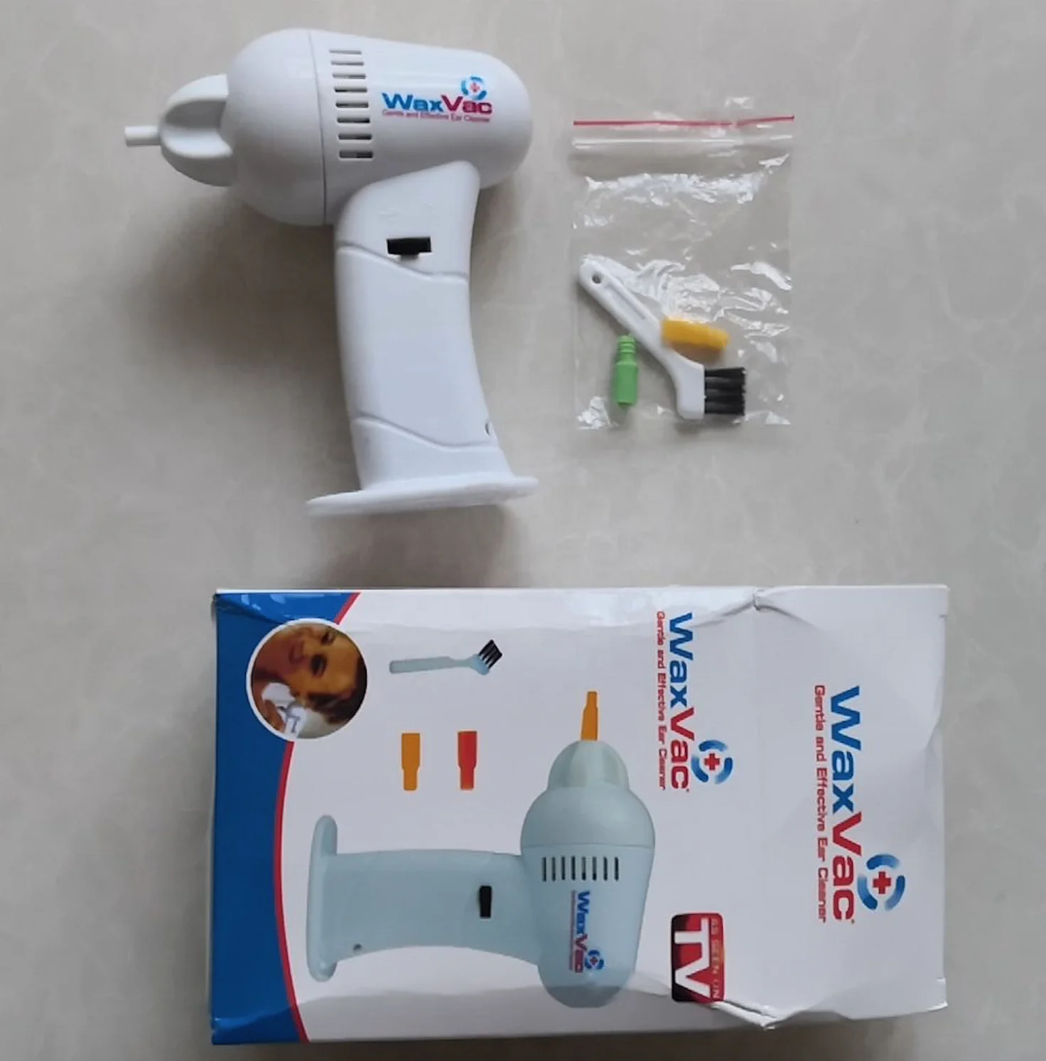 

High quality ear vacuum cleaner ear wax remover Wax Vac Gentle and Effective Vacuum Ear Cleaner, White