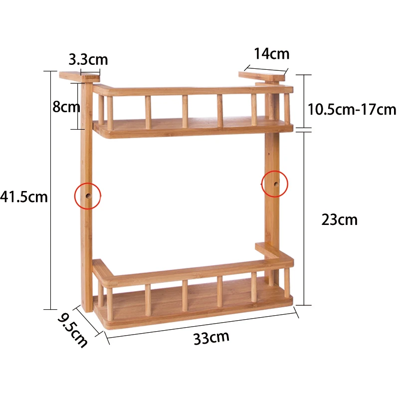 
Bamboo Bottle Shelf Use For Refrigerator 