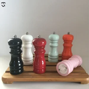 Image of Home Garden Cooking Seasoning Tool Multi-function Wooden Cumin salt and Pepper Grinder