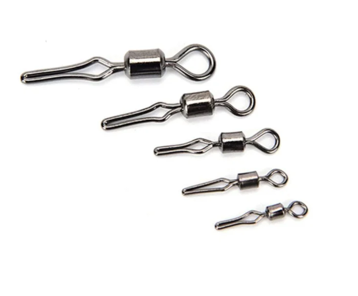 

2018 New workable price drop shot fishing swivel with side line clip