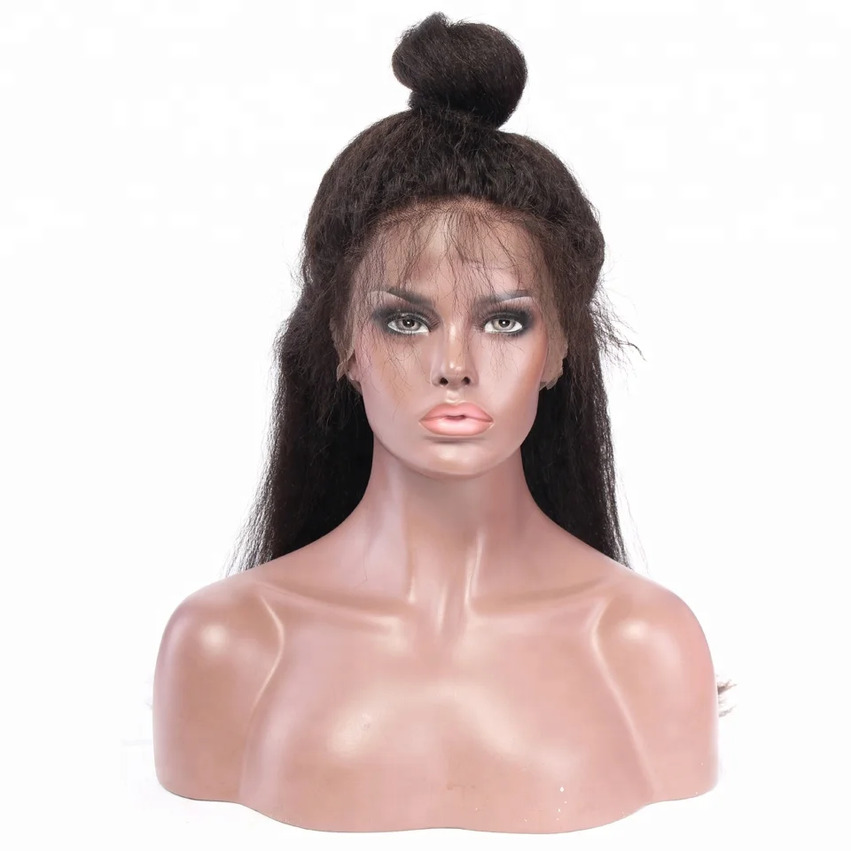 

Yvonne brazilian hair full lace wig 20 inches 30 inches, Natural color #1b