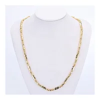

Custom Woman Saudi Chain 18K Real Gold Plated Chains Best Jewelry collares finos de bisuteria Copper Necklace