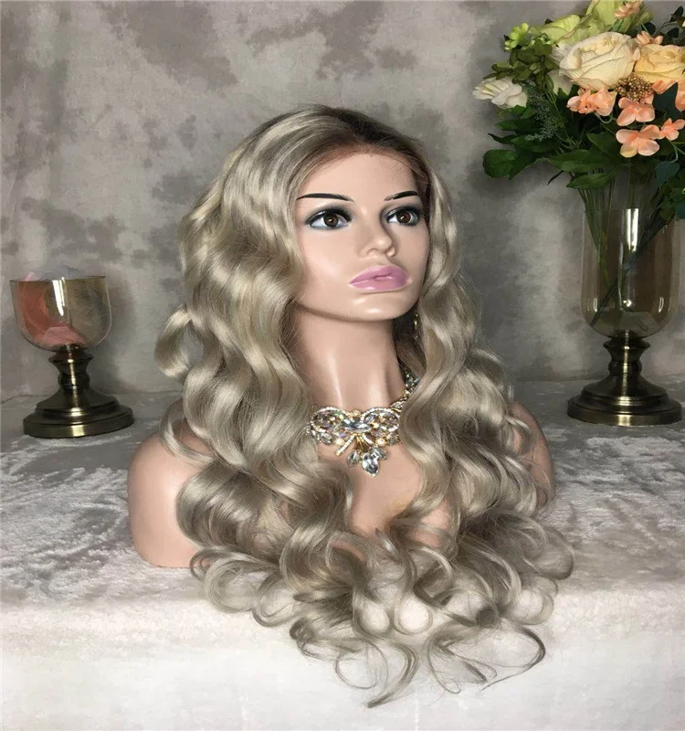 

Customize Wigs Balayage Ombre Brown Blonde Color Silk Top Full Lace Wigs Cuticle Aligned Raw Virgin European Human Hair Wig