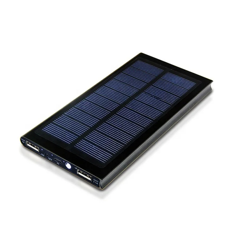 

Outdoor Dual USB LED Light 20000mah Solar power bank for Camping, Black;red;silver;blue
