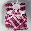 Unisex Baby Blankets Warm Comforter Toy Cartoon Animal Infant Appease Sleeping Quilt Blanket Swaddle Wrap Kids Bath Saliva Towel