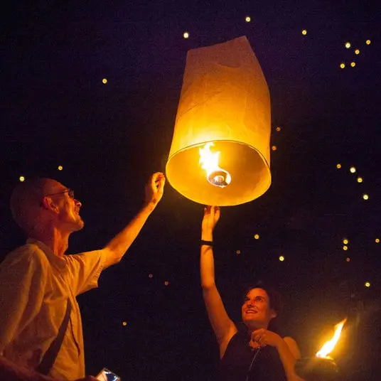 paper flying sky lantern for wishing 