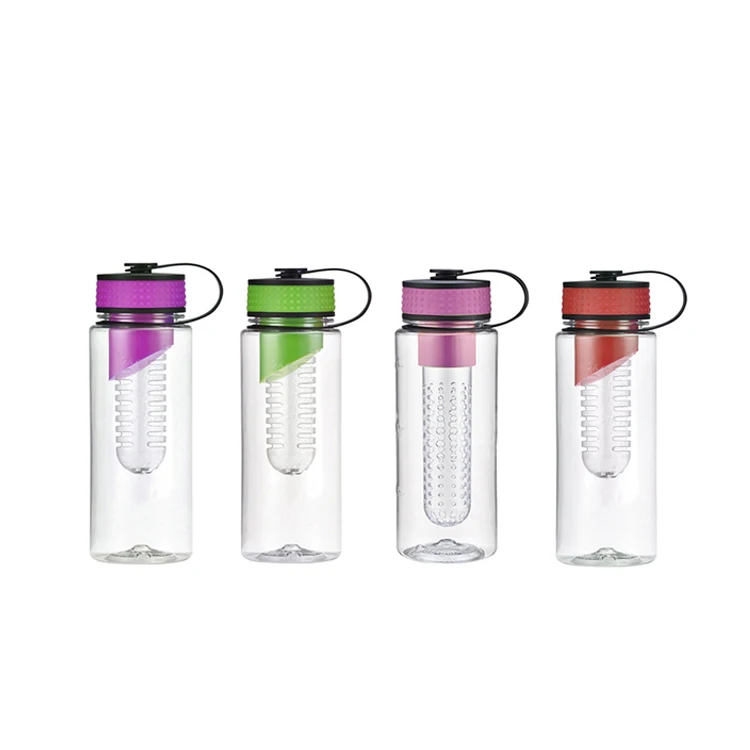

Reusable custom 700 ml plastic fruit infuser water bottle, Any color is available