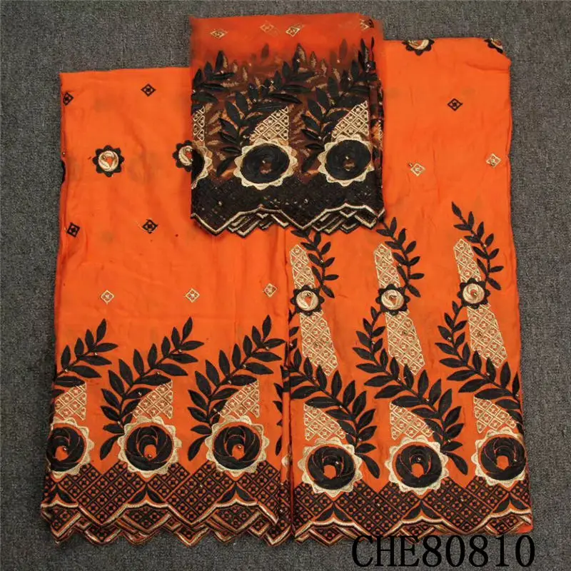 

CHE80810 African Swiss Cotton Lace Fabrics Embroidery Swiss Voile Lace Fabric 3+2+2 yards a lot for garment, 10