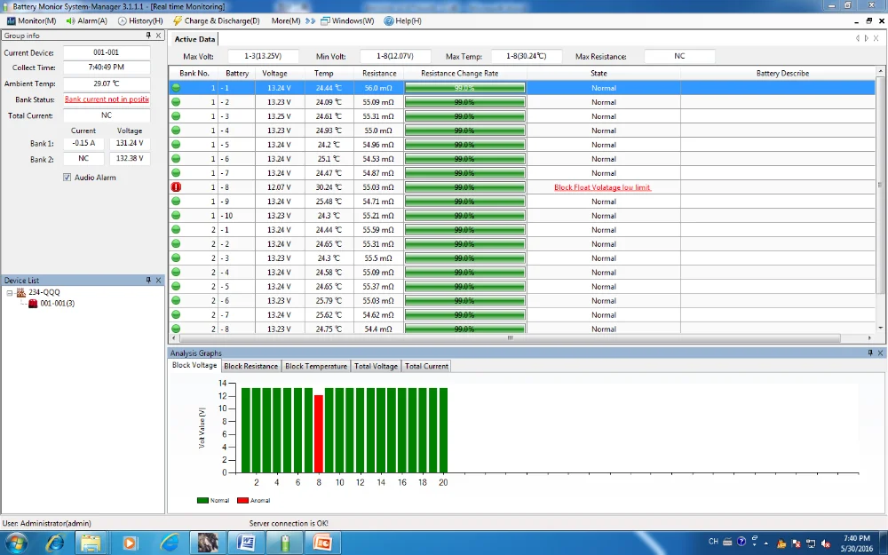 Modbus Tcp/ip Rs485 Interface Battery Monitoring System - Buy Battery ...