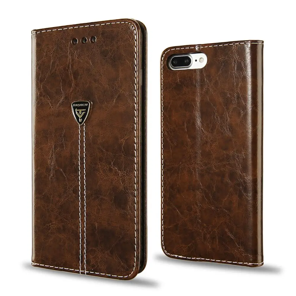 

USLION Luxury Flip Leather Wallet Card Case for iphone X XR XS MAX 6 7 8 Plus