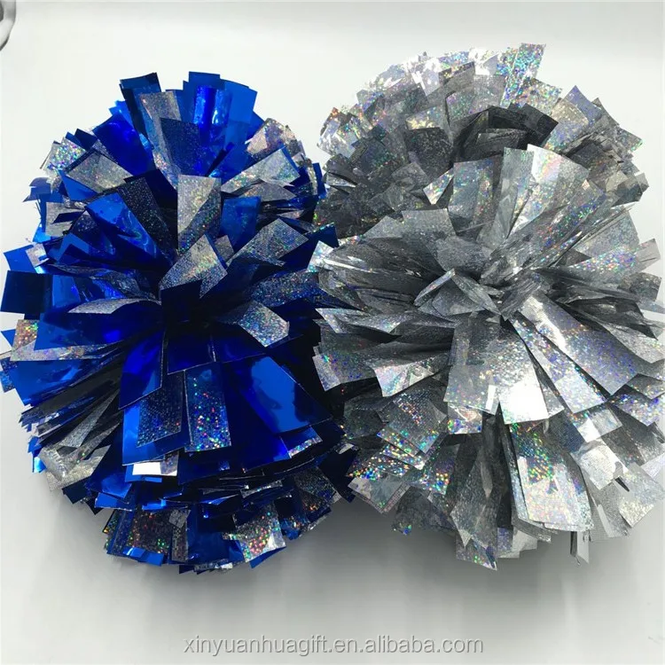 
High Quality Silver Cheerleading pom pom 