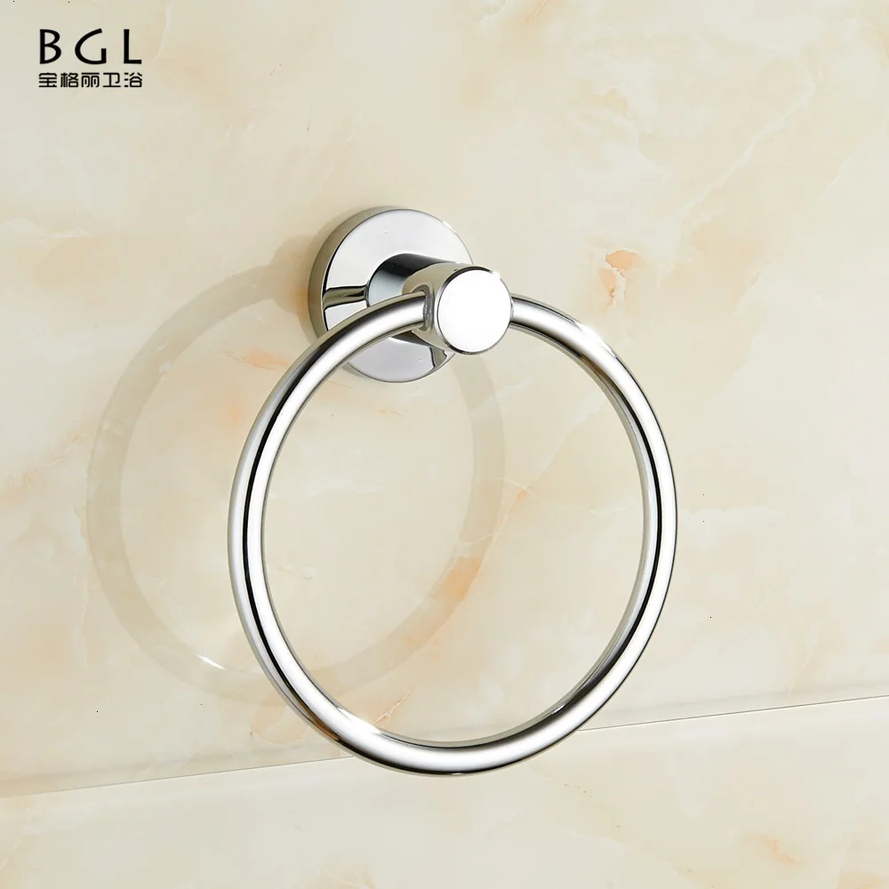 
Sanitary Hardware Bathroom Accessories Set 50132 Wall Mounted Chrome Plated Towel Ring 
