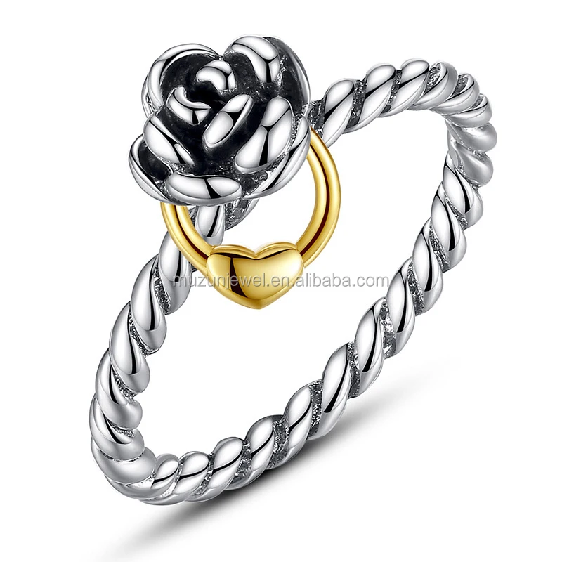 anillos de plata y oro pandora anillos de plata y oro pandora