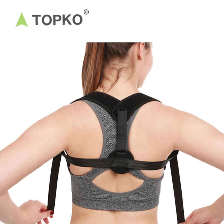 TOPKO hot selling  Posture Support with armpit pad Extension Strap back brace Posture Corrector