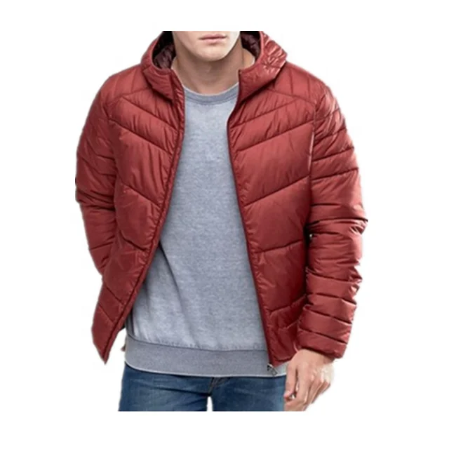 Latest Design Red Padded Mens Winter Downjacket - Buy Down Jacket,Down ...